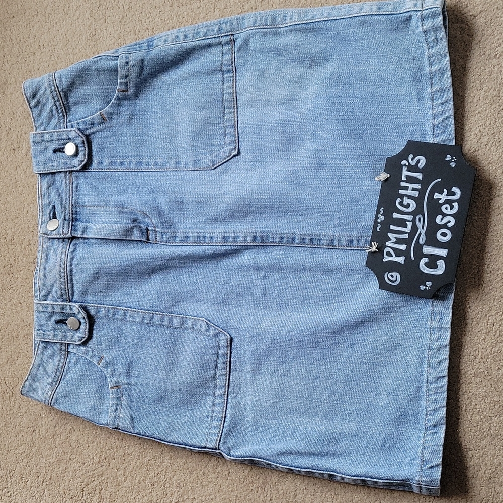 Cato Denim Skirt 12 Light Wash Mini